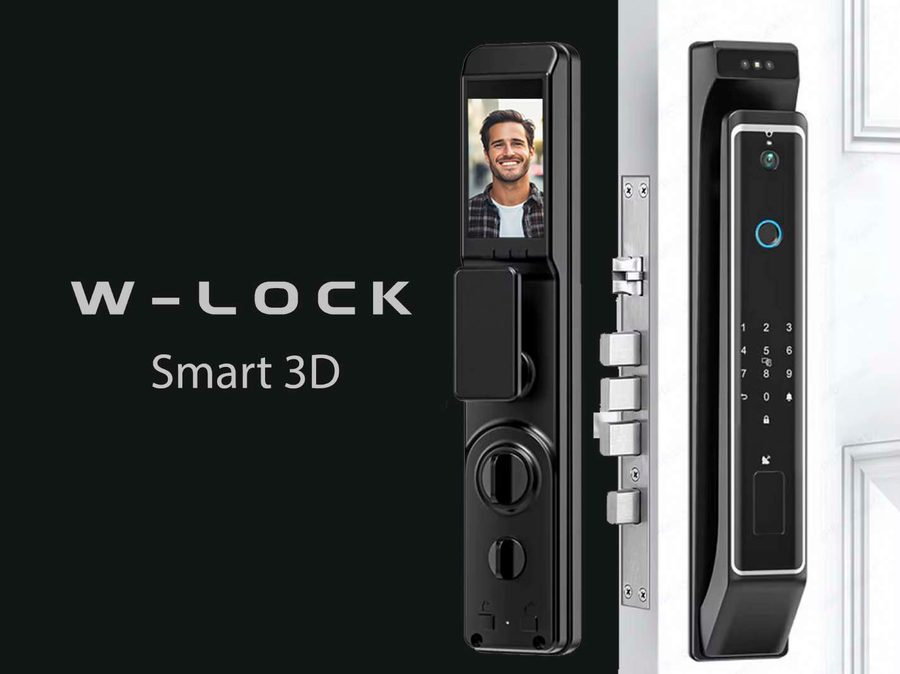 Reconhecimento facial em fechadura inteligente W-Lock